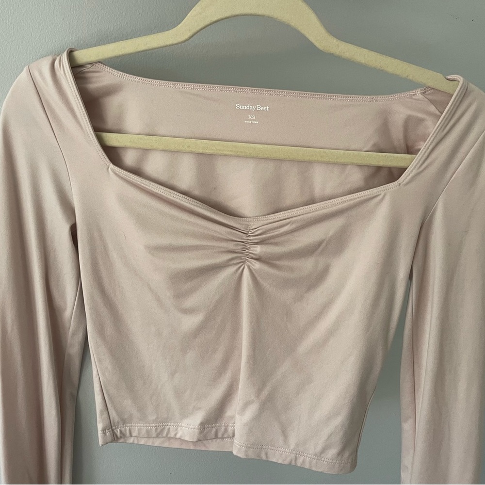 arita is sunday best pink shirt long sleeve size xs